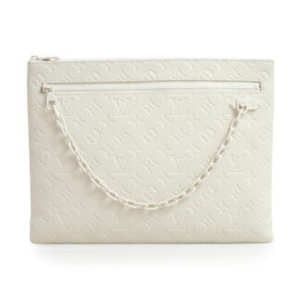 Louis Vuitton Virgil Abloh Pochette Shoulder Bag Taurillon Leather White - Picture 1 of 9